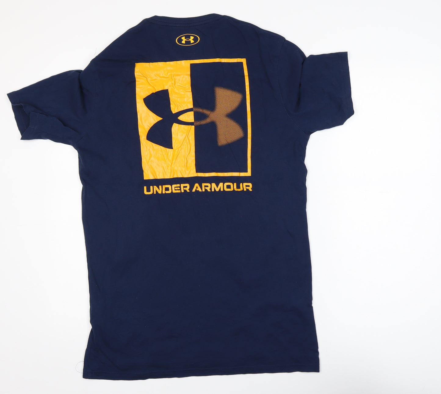 Under Armour Men's Navy Blue Loose Fit Graphic T-Shirt Size M
