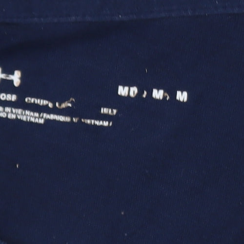 Under Armour Men's Navy Blue Loose Fit Graphic T-Shirt Size M