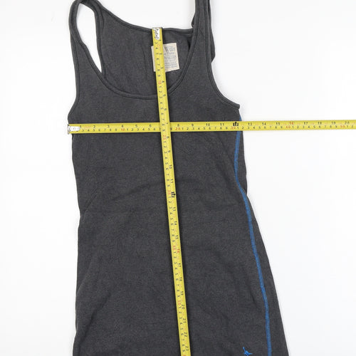 Jack Wills Women’s Grey Tank Dress Size 12 Sleeveless Casual Jersey
