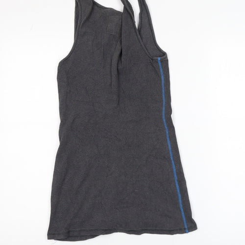 Jack Wills Women’s Grey Tank Dress Size 12 Sleeveless Casual Jersey