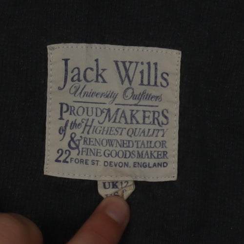 Jack Wills Women’s Grey Tank Dress Size 12 Sleeveless Casual Jersey