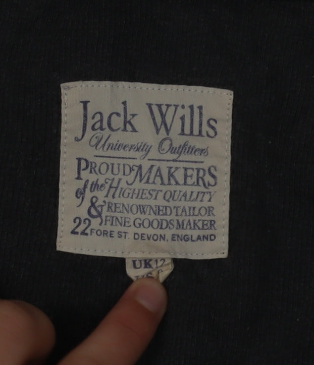 Jack Wills Women’s Grey Tank Dress Size 12 Sleeveless Casual Jersey