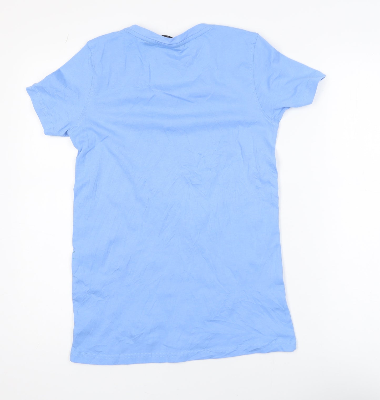 Regatta Womens Blue T-Shirt Size 8 Crew Neck Casual Cotton Top