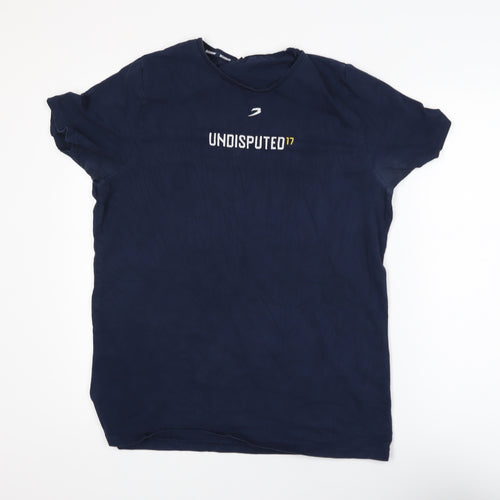 BOXRAW Men's Blue 'Undisputed 17' Sports Graphic T-Shirt Size S
