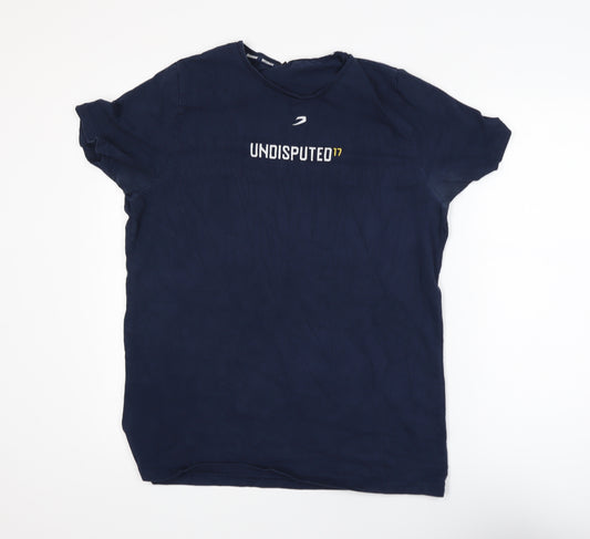 BOXRAW Men's Blue 'Undisputed 17' Sports Graphic T-Shirt Size S
