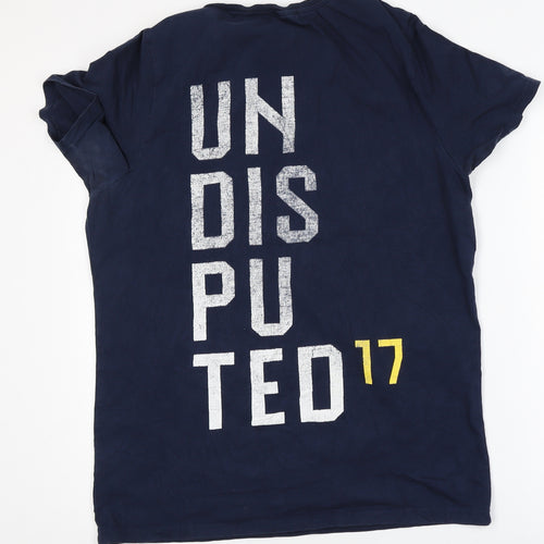 BOXRAW Men's Blue 'Undisputed 17' Sports Graphic T-Shirt Size S