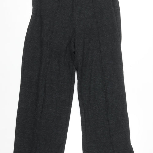 Marks and Spencer Womens Black Size 12 Regular Straight Leg Comfort Trousers