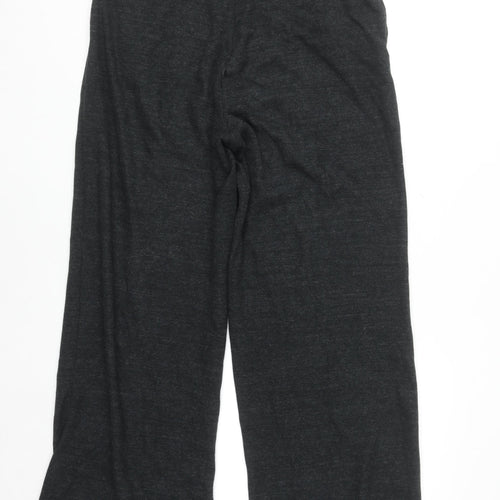 Marks and Spencer Womens Black Size 12 Regular Straight Leg Comfort Trousers