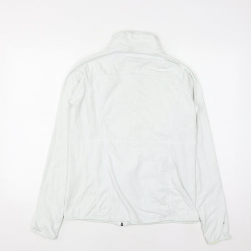 Tek Gear White Full Zip Hoodie Womens Medium DryTek Cotton Blend