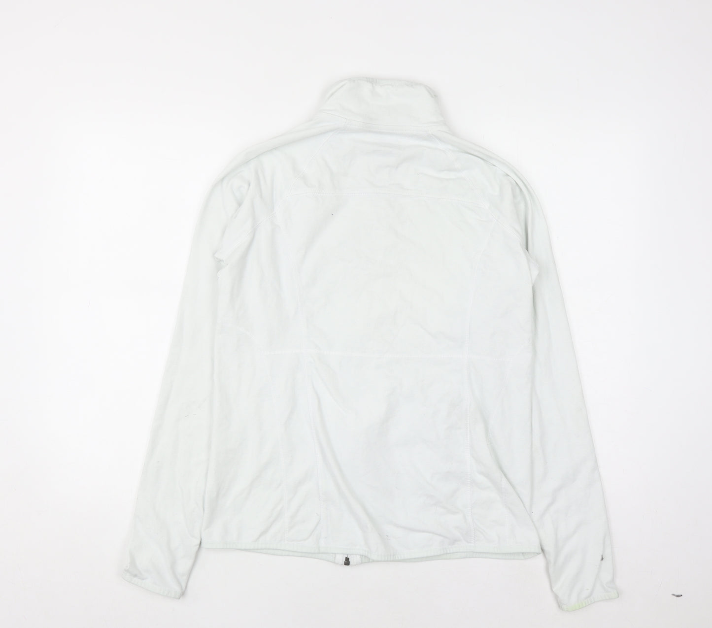 Tek Gear White Full Zip Hoodie Womens Medium DryTek Cotton Blend