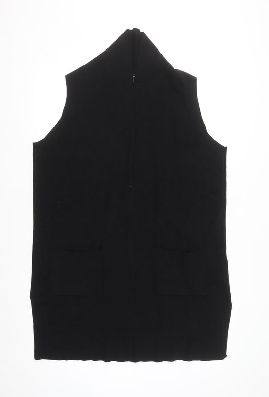 Atmosphere Women Black Knit Sleeveless Vest L