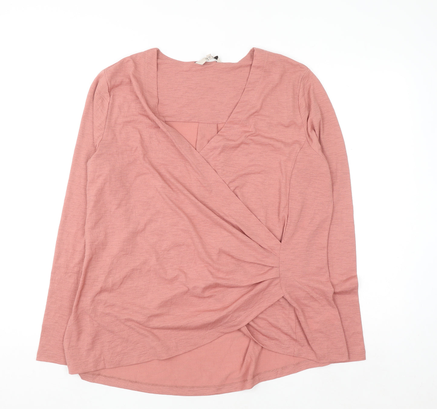 Next Women's Pink Wrap Blouse Long Sleeve Size 20