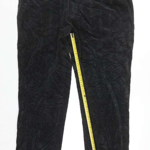 Marks and Spencer Women’s Grey Corduroy Trousers Size 16 Regular