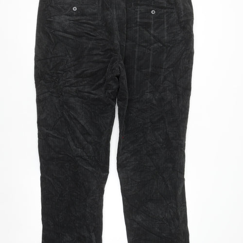 Marks and Spencer Women’s Grey Corduroy Trousers Size 16 Regular