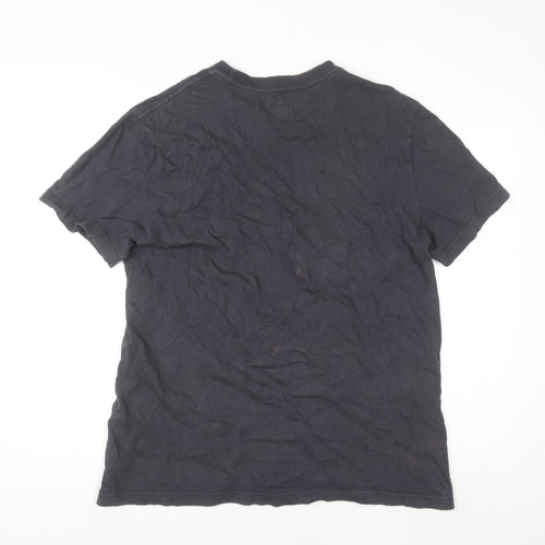 Roots Womens Black Cotton Short Sleeve T-Shirt M