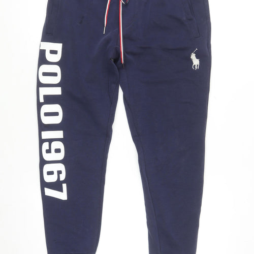 Ralph Lauren Men's Blue Jogger Sweatpants Size S Elastic Waist