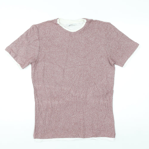 Next Women’s Red Knit Short Sleeve Regular Fit T-Shirt Size S