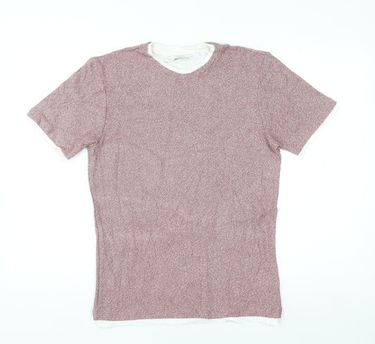 Next Women’s Red Knit Short Sleeve Regular Fit T-Shirt Size S