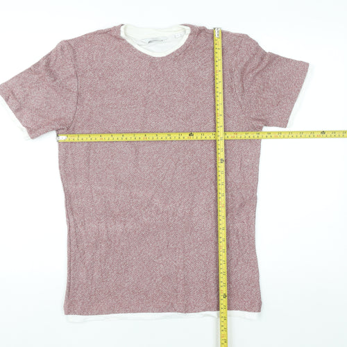 Next Women’s Red Knit Short Sleeve Regular Fit T-Shirt Size S
