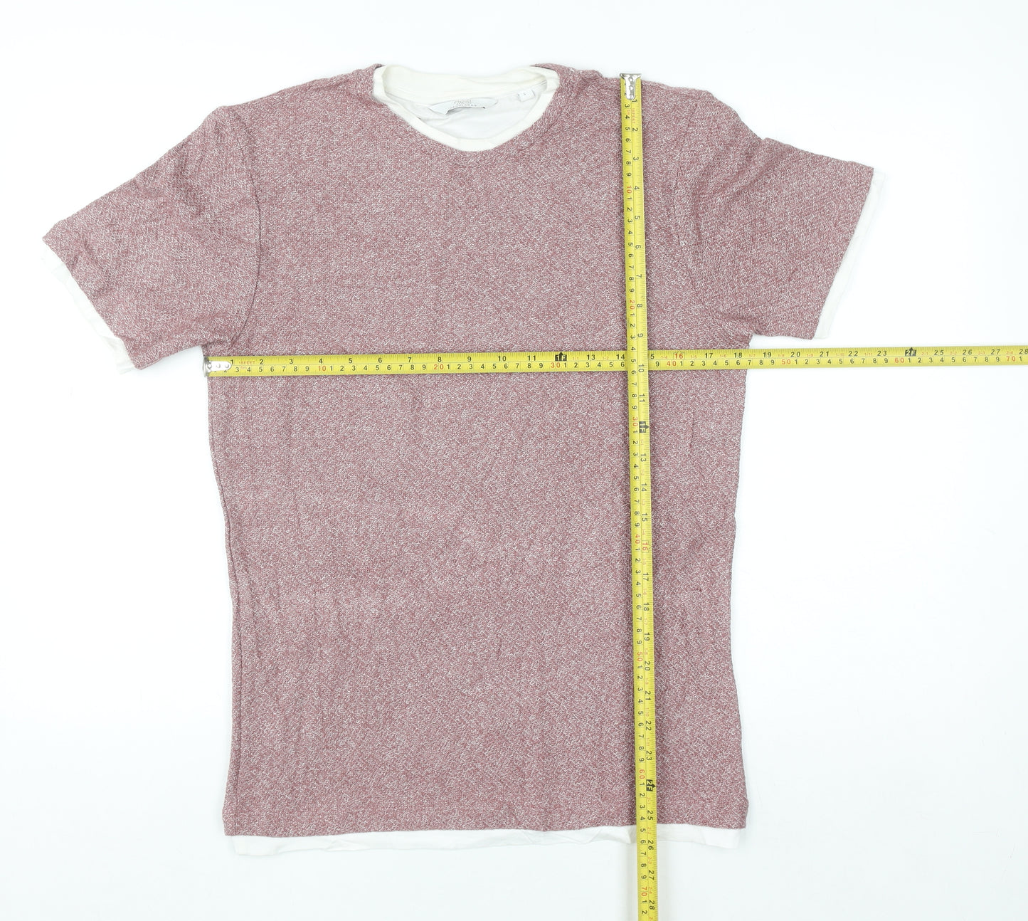 Next Women’s Red Knit Short Sleeve Regular Fit T-Shirt Size S