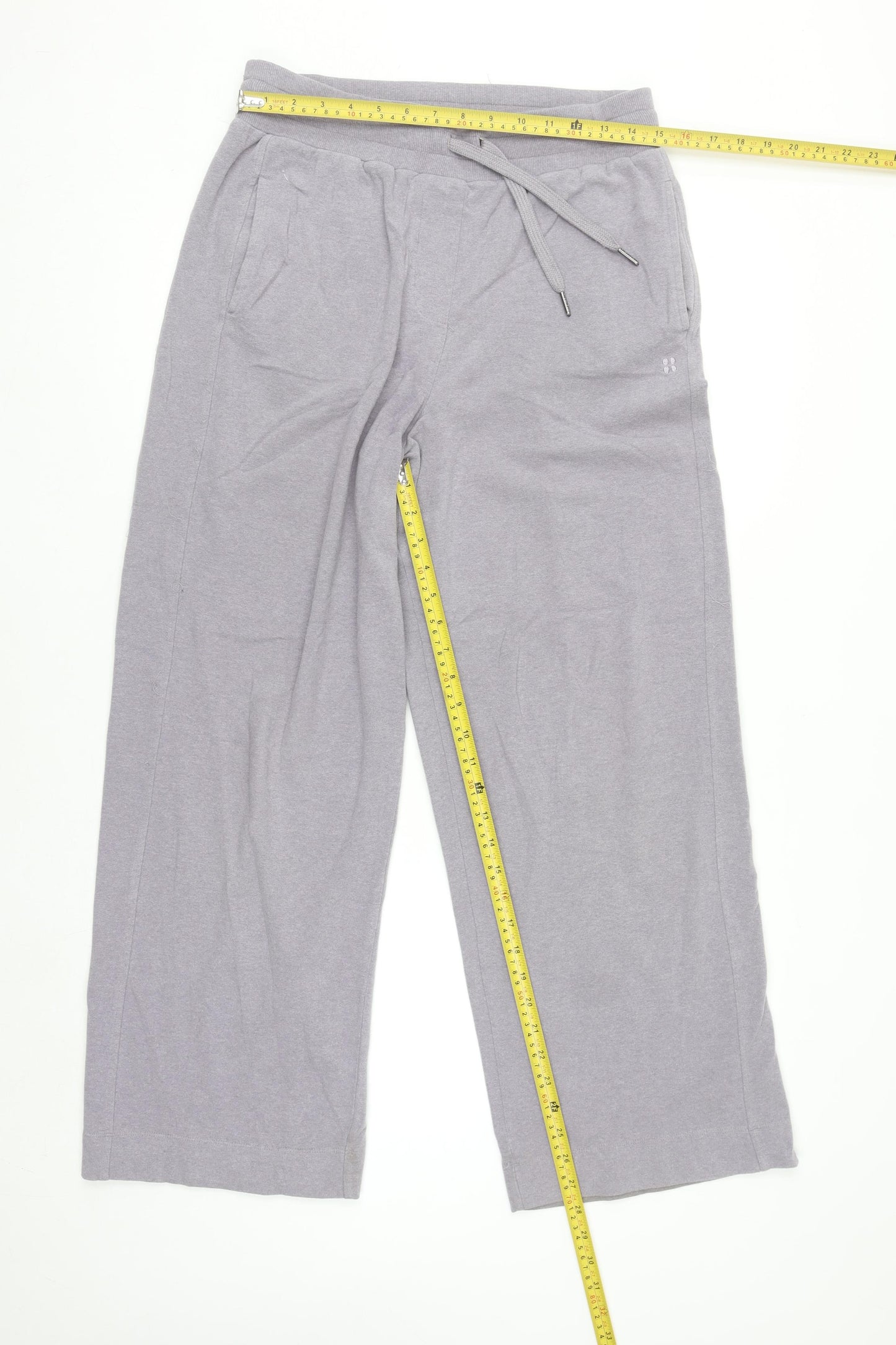 Sweaty Betty Women's Grey M Jersey Sweatpants with Pockets