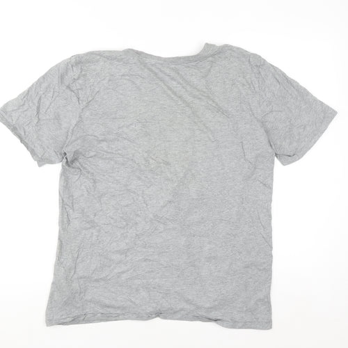 Nike Men's Grey Athletic Fit Short Sleeve Graphic T-Shirt Size M
