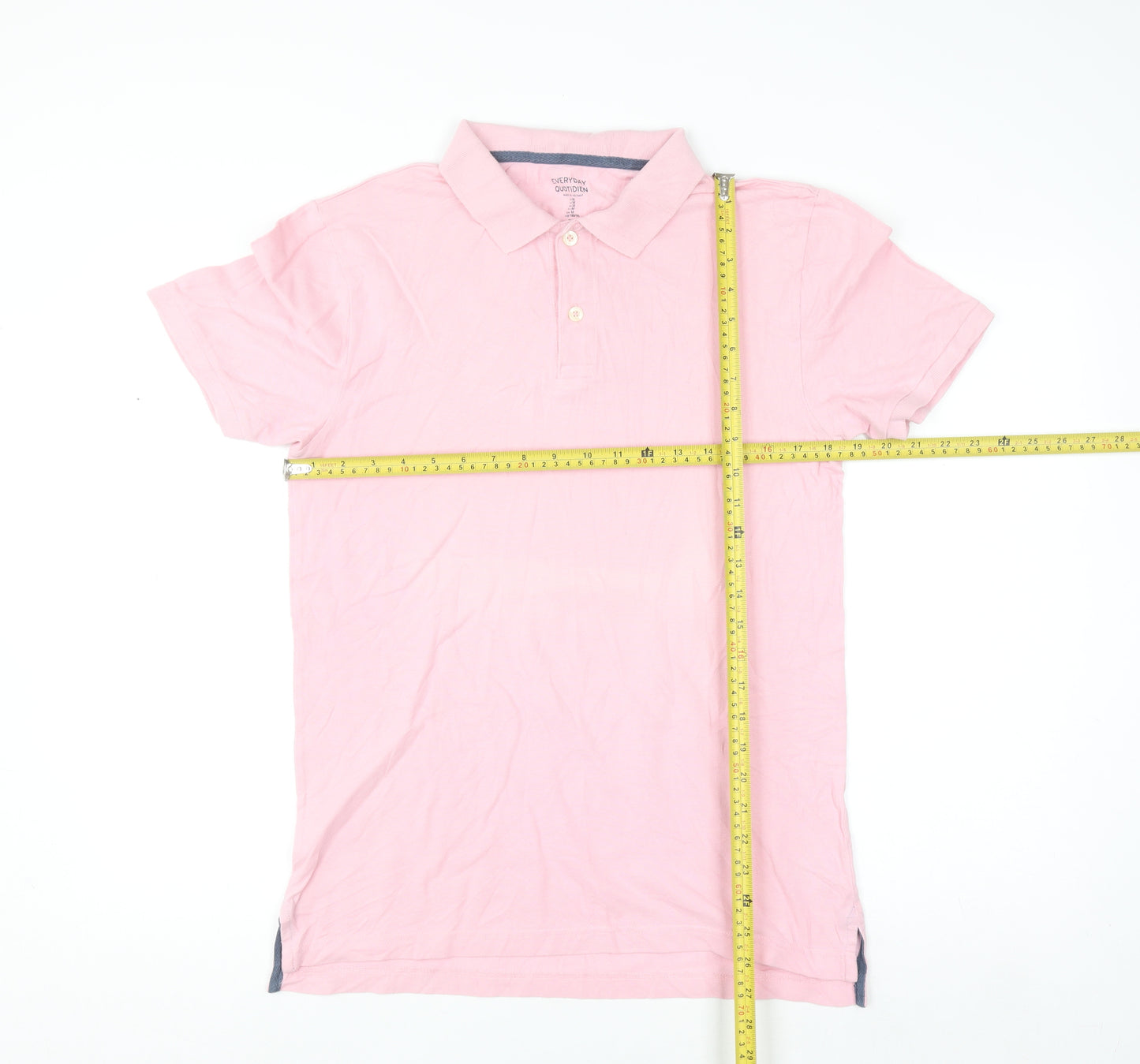 GAP Men's Pink Everyday Polo Shirt Medium 100% Cotton Casual