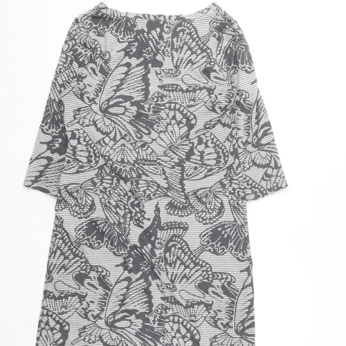 Marks and Spencer Per Una Grey Butterfly Shift Dress Women’s Size 12