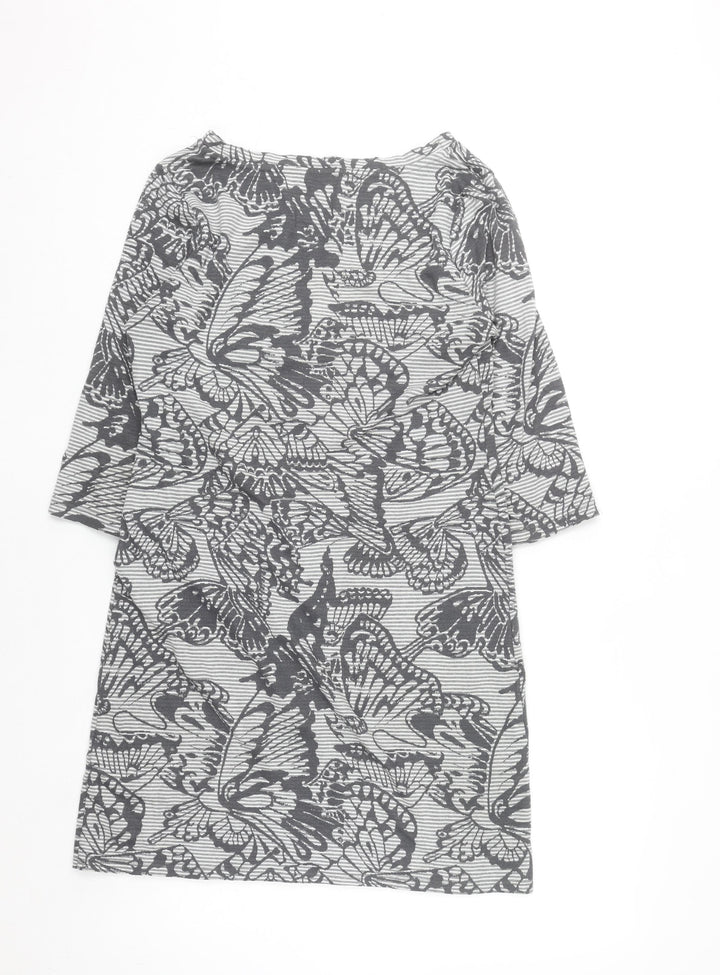 Marks and Spencer Per Una Grey Butterfly Shift Dress Women’s Size 12