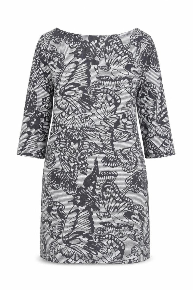 Marks and Spencer Per Una Grey Butterfly Shift Dress Women’s Size 12