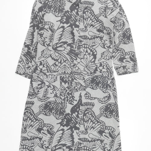 Marks and Spencer Per Una Grey Butterfly Shift Dress Women’s Size 12