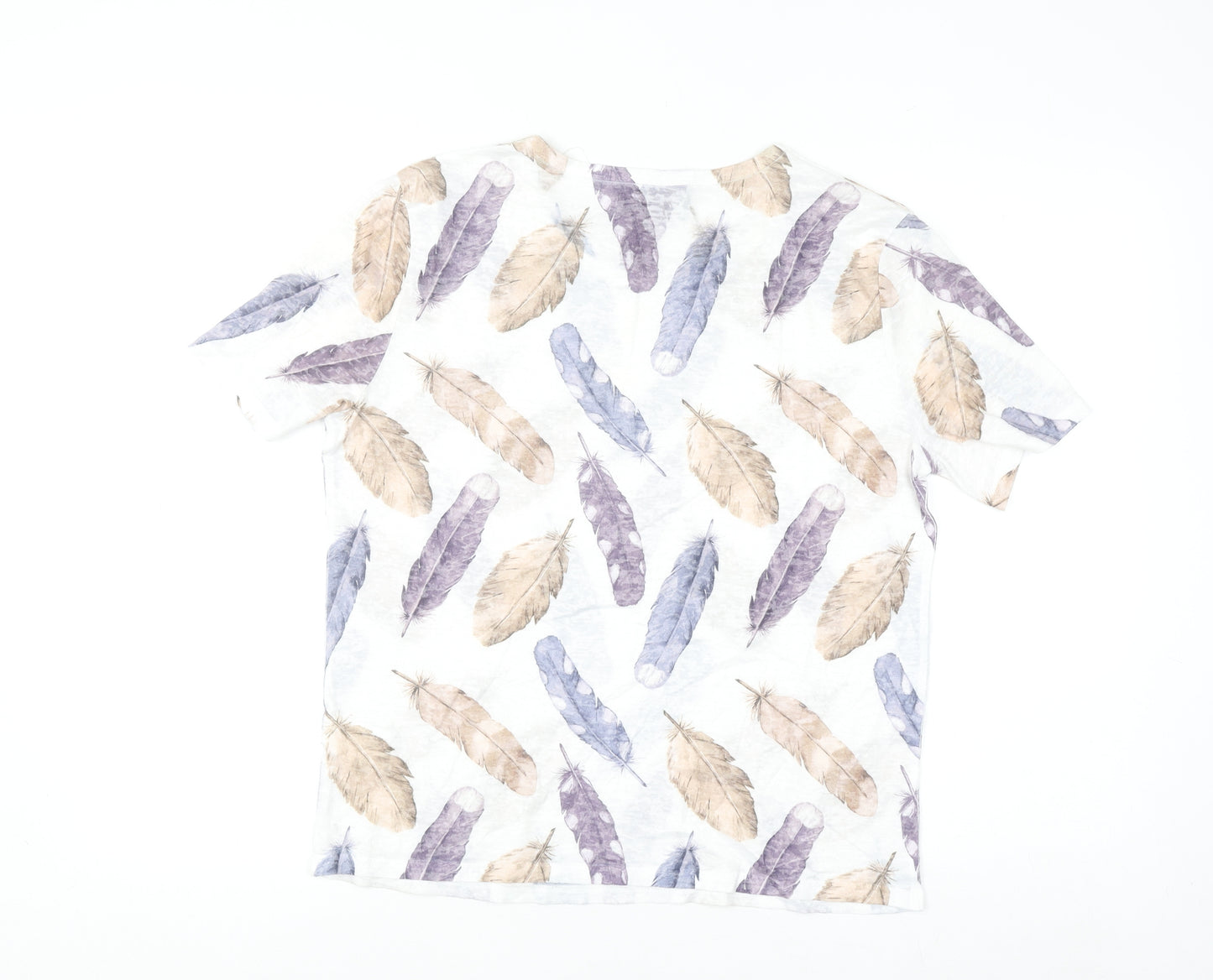 Paramour Women's Multicoloured Feather Print T-Shirt M
