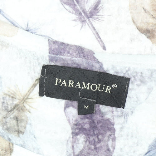 Paramour Women's Multicoloured Feather Print T-Shirt M