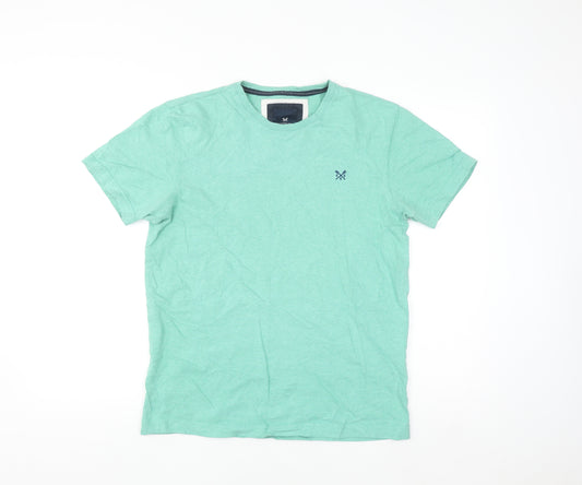 Crew Clothing Women’s Green Cotton Short Sleeve T-Shirt Size S