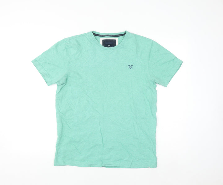 Crew Clothing Women’s Green Cotton Short Sleeve T-Shirt Size S