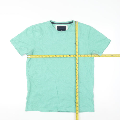 Crew Clothing Women’s Green Cotton Short Sleeve T-Shirt Size S