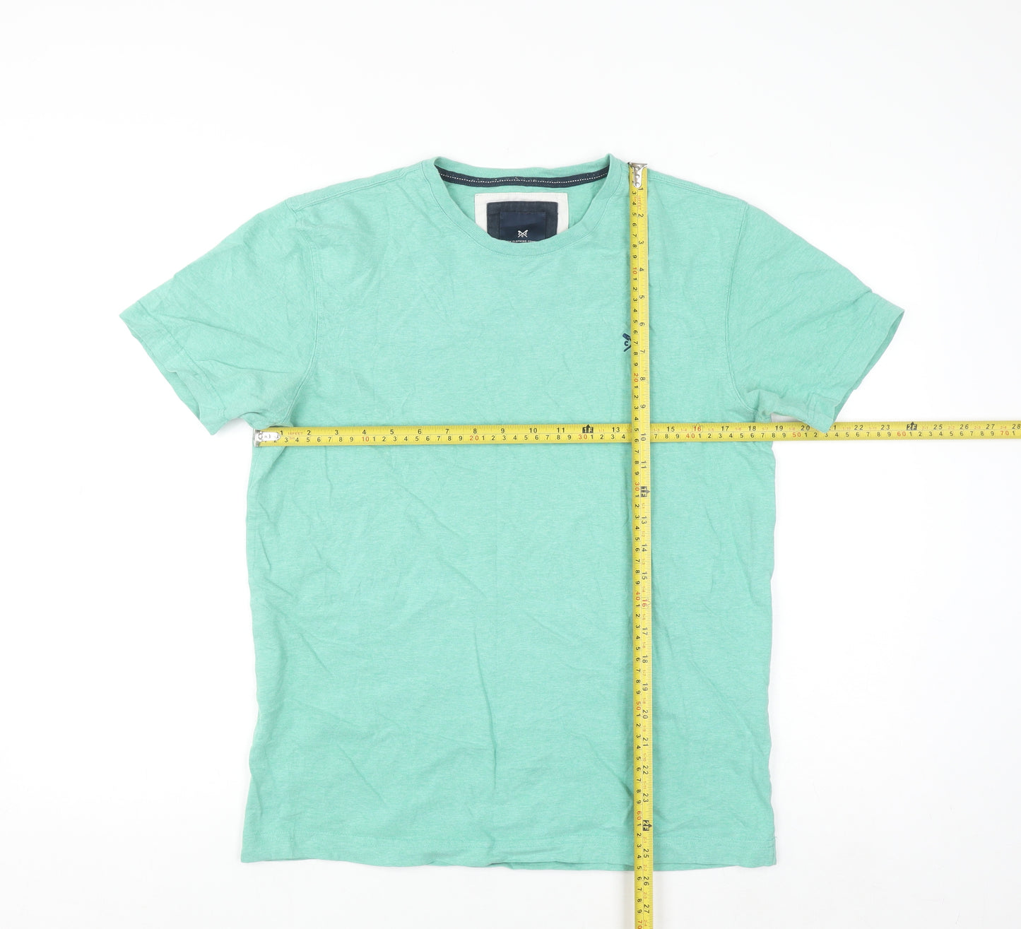 Crew Clothing Women’s Green Cotton Short Sleeve T-Shirt Size S