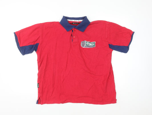 Carlsberg England Red Men’s Polo Shirt One Size Cotton