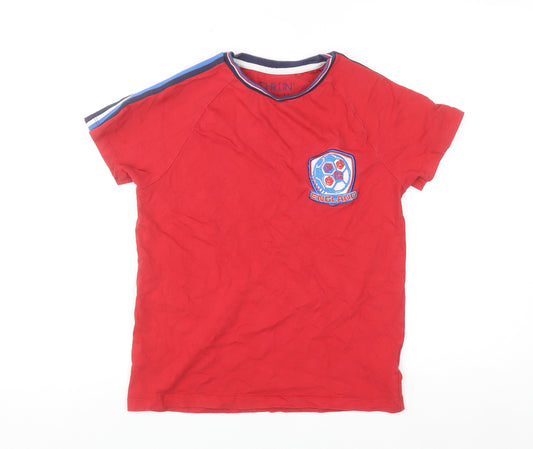 Next Boys Red England Football T-Shirt 11 Years Cotton Sports Top