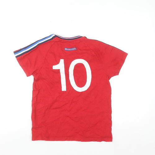 Next Boys Red England Football T-Shirt 11 Years Cotton Sports Top