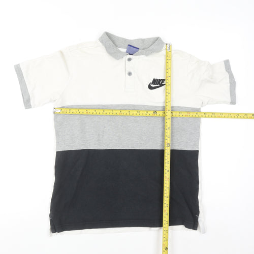 Nike Boys Multicoloured Polo Shirt XL 13-14 Years Cotton Short Sleeve