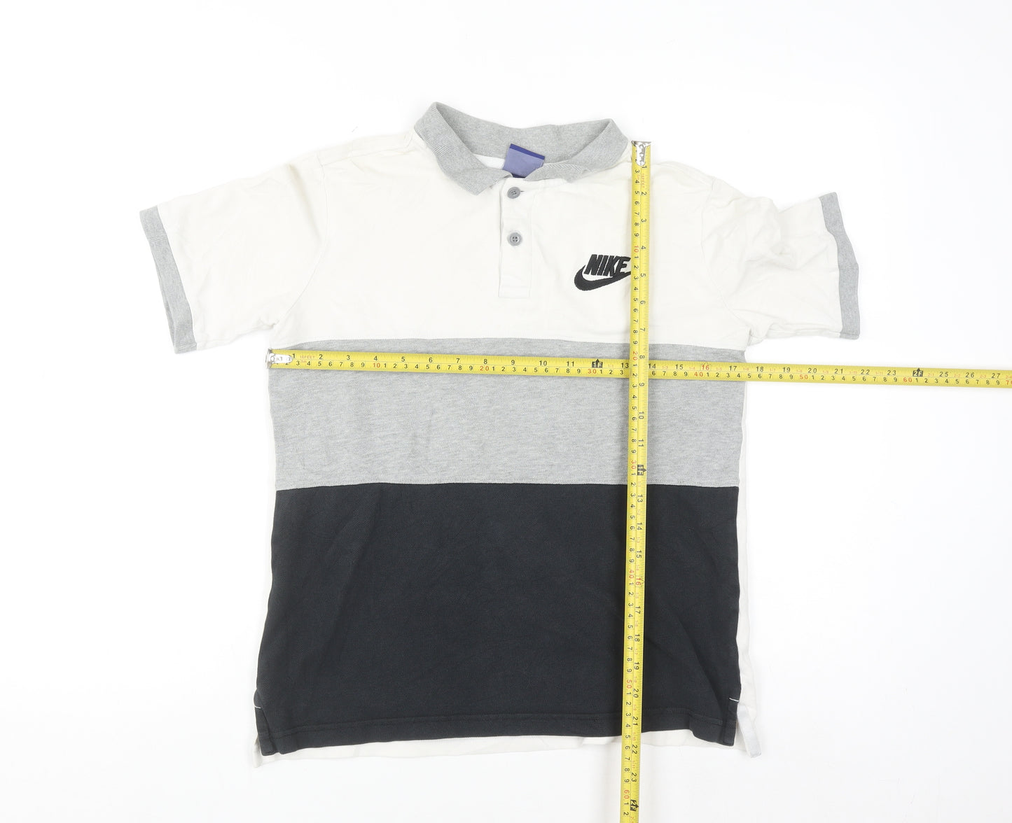 Nike Boys Multicoloured Polo Shirt XL 13-14 Years Cotton Short Sleeve