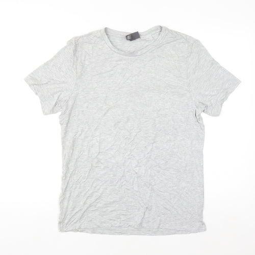 H&M Women's Grey Basic Short Sleeve Jersey T-Shirt Size S