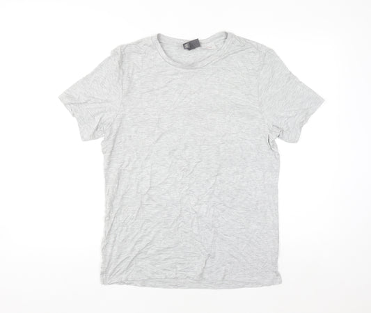 H&M Women's Grey Basic Short Sleeve Jersey T-Shirt Size S