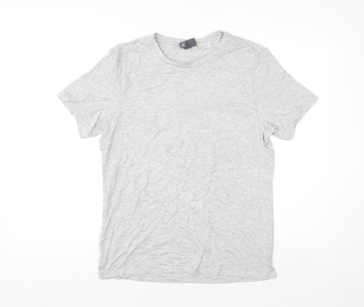 H&M Women's Grey Basic Short Sleeve Jersey T-Shirt Size S