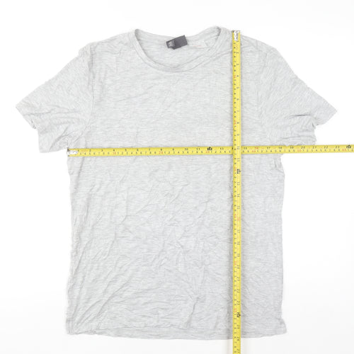 H&M Women's Grey Basic Short Sleeve Jersey T-Shirt Size S