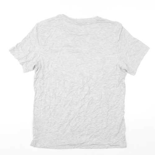 H&M Women's Grey Basic Short Sleeve Jersey T-Shirt Size S