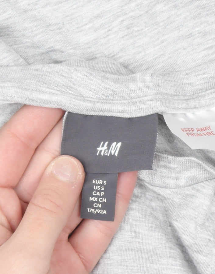H&M Women's Grey Basic Short Sleeve Jersey T-Shirt Size S