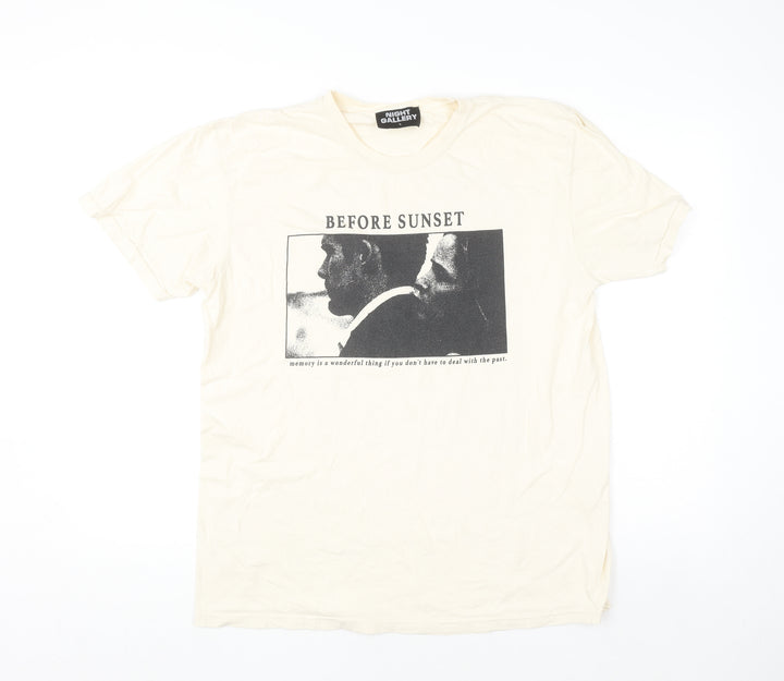 Night Gallery Men's Beige Before Sunset Graphic T-Shirt Size L