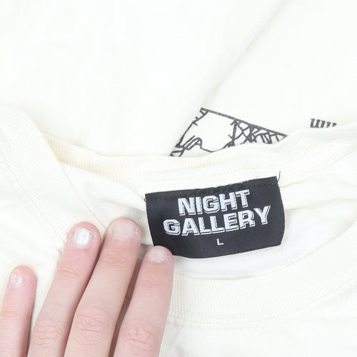 Night Gallery Men's Beige Before Sunset Graphic T-Shirt Size L